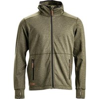 Kramp Zipped fleece with hood Men, olive 4XL KW5011201802066