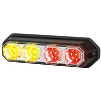 Kramp Rear light LED, rectangular, 12/24V, red/orange, 147x37x42mm, 4 LED's, LA40060