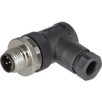 Tyco Plug 5 P. Male M12 Code-B, 90 degrees M1205MA90B