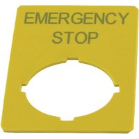 Eaton Emergency Stop label M22XZKGB99