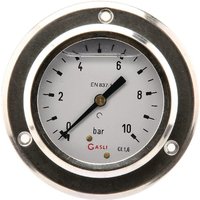 ET Pressure gauge diameter 63 0–10bar 1/4" panel mount MA6310P04SS