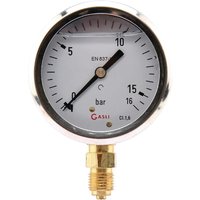 ET Pressure gauge diameter 63 0–16bar 1/4" bottom MA6316L04SSGF