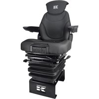 Kramp Seat K-Lux, air sprung, 520mm, 12V, black SKL8201520BB