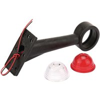 Geka Marker light 5W, round, 12/24V, red/white, bolt on, diameter 60mm, SPL19