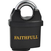 Faithfull PVC Coated Brass Padlock 50mm FAIPLB50WP