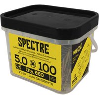 ForgeFix Spectre PZ Compatible Wood Screw CSK 5.0 x 100mm SPE5100YTB