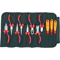 KNIPEX 00 19 41 11-Piece Pliers & Screwdriver Set in Tool Roll 00 19 41