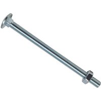 METALMATE Cup Square Hex Bolt & Nut ZP M10 x 200 mm MEMCSX10200