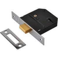 UNION ESSENTIAL 3 Lever Mortice Deadlock Chrome 65mm Y-ES-DL-CH-2.5