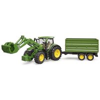 Bruder John Deere 7R 350 with front loader and trailer U03155
