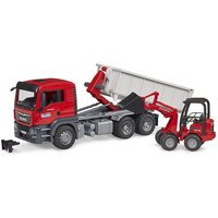 Bruder MAN TGS Truck with Roll-Off-Container and SchäfferCompact loader 2630 U03767