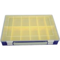 Hünersdorff Assortment box 335x225x55mm, blue polypropylene, 12 compartments, WE6007