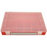 Hünersdorff Assortment box 335x225x55mm, red polypropylene, 8 compartments, WE6047