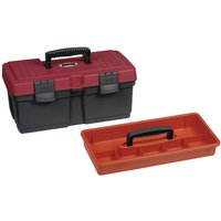 Hünersdorff Tool case 410x225x185mm, 9l capacity, black/red polypropylene, WE6630