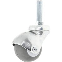 Ro-Carr Caster wheel swivel, rubber wheel: diameter 40x35mm, steel threaded stem, Load: 35kg, WH1320402