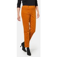Pantalon en velours à taille élastique - cognac - Gr. 24 de Goldner Fashion