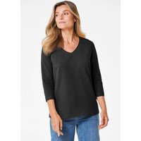 Atelier Goldner 52% Rabatt auf schwarzes VAusschnittShirt in Größe 25 von Goldner Fashion