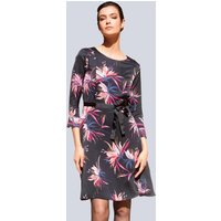Atelier Goldner Promotion Goldner 40% de réduction sur une robe ceinturée noirefleurs taille 42