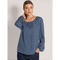 Atelier Goldner 25% Rabatt auf grafische Bluse in BlauSchwarz Gr 44