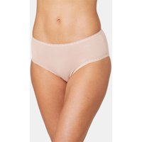 Lot de 2 slips hauts en coton et Elasthanne - champagne - Gr. XS de Goldner Fashion