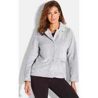 Veste en laine polaire avec gros boutons - gris - Gr. 22 de Goldner Fashion
