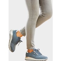 Chaussures à lacets hallux en cuir et textile - bleu - Gr. 3,5 de Goldner Fashion