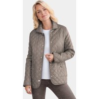 Veste matelassée légère à motif régulier - taupe - Gr. 42 de Goldner Fashion