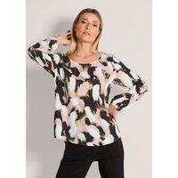 Atelier Goldner 25% Rabatt auf Viskosebluse in Beige Schwarz oder Muster Gr 46