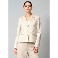 Elégant blazer en tissu bouclette - gris pierre - Gr. 36 de Goldner Fashion