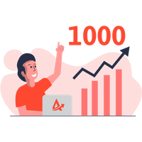 3000 Views for 1 Month