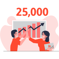 25,000 Views over 6 Months