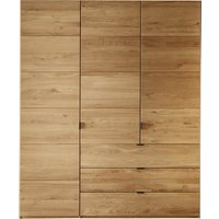 Drehtüren-Kleiderschrank "Gaveta" | 2-türig | Kernbuche | 50er-Raster