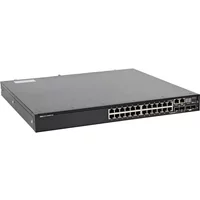 Dell DVH7N | N3000 Series N3024ET-ON 24 x Ports 10/100/1000Base-T + 2 x SFP+ Combo Ports Layer 3 Managed 1U Rack-Mountable Gigabit Ethernet Network Switch