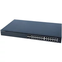 Dell N1124P | EMC PowerSwitch N1100 Series N1124P-ON 12 x 10/100/1000Base-T RJ-45 PoE+ and 12 x 10/100/1000Base-T RJ-45 and 4 x SFP+ Ports Layer 2 Managed Gigabit Ethernet Network Switch