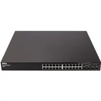 Dell P6245NP | PowerConnect 6224 24-Ports 10/100/1000BASE-T + 4 x shared SFP GbE Managed Switch