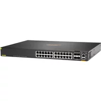 HP JL725A | Aruba CX 6200 Series 6200F-24G-Class4-PoE-4SFP+ (370W) 24 x 10/100/1000Base-T RJ-45 PoE+ and 4 x 10GbE SFP+ Ports Layer 3 Gigabit Managed Network Switch