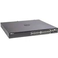 Dell 210-AFSZ | PowerSwitch S3100 Series S3124P 24 x Ports PoE+ 10/100/1000Base-T + 2 x Ports 10GBase-X + 2 x SFP Combo Ports Layer 3 Managed 1U Rack-mountable Gigabit Ethernet Network Switch