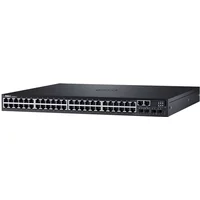 Dell NTYHR | PowerSwitch S3148P 48 x RJ-45 Ports PoE+ 10/100/1000Base-T + 2 x SFP+ Ports + 2 x Combo SFP Ports Layer 3 Managed 1U Rack-mountable Gigabit Ethernet Network Switch