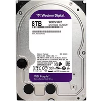 Western Digital WD85PURZ | Purple 8TB 3.5-inch 6Gb/s SATA 5400RPM 256MB Cache Surveillance Hard Drive