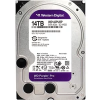 Western Digital WD142PURP | Purple Pro Helium 14TB 3.5-inch 6GB/s SATA 7200RPM 512MB Cache Surveillance Hard Drive