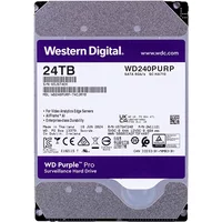 Western Digital WD240PURP | Purple Pro Helium 24TB 3.5-inch 6GB/s SATA 7200RPM 512MB Cache Surveillance Hard Drive