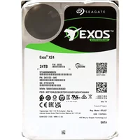 Seagate ST24000NM002H | Exos X24 24TB 3.5-inch 6GB/s SATA 7200RPM 512MB Cache 512e/4Kn ISE Server Hard Drive