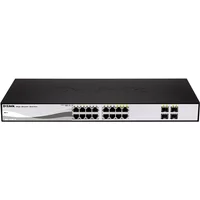 D-Link DGS-1210-16 | DES-1210 Series 16 x 10/100/1000Base-T RJ-45 and 4 x Combo RJ-45/SFP (mini-GBIC) Ports Layer 2 Gigabit Ethernet Switch