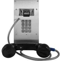 Viking K-1900-8 | Hot-line Vandal Resistant Stainless Steel Panel Phone with Armored Cable
