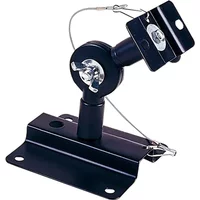 Monoprice 6839 | Adjustable 33 lb. Capacity Speaker Wall Mount Brackets (Pair) Black