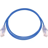 Monoprice 15158 | Cat6A Ethernet Patch Cable SlimRun Snagless RJ45 550MHz UTP Pure Bare Copper 10G 30AWG 10-Pack 5ft Blue