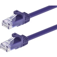 Monoprice 9873 | Cat6 Ethernet Patch Cable FLEXboot Snagless RJ45 Stranded 550MHz UTP Pure Bare Copper 24AWG 2ft Purple
