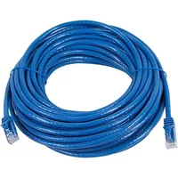Monoprice 11311 | Cat5e Ethernet Patch Cable FLEXboot Snagless RJ45 Stranded 350MHz UTP Pure Bare Copper 24AWG 30ft Blue
