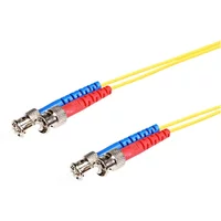 Monoprice 46125 | SMF Optic Cable ST-ST UL 3mm 9/125 OFNR Duplex Yellow 25m