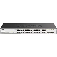 D-Link DGS-1210-28 | DGS-1210 Series 24 x Ports 1GBase-T + 4 x Ports Combo RJ-45/SFP Layer 2 Managed 1U Rack-Mountable Gigabit Ethernet Network Switch